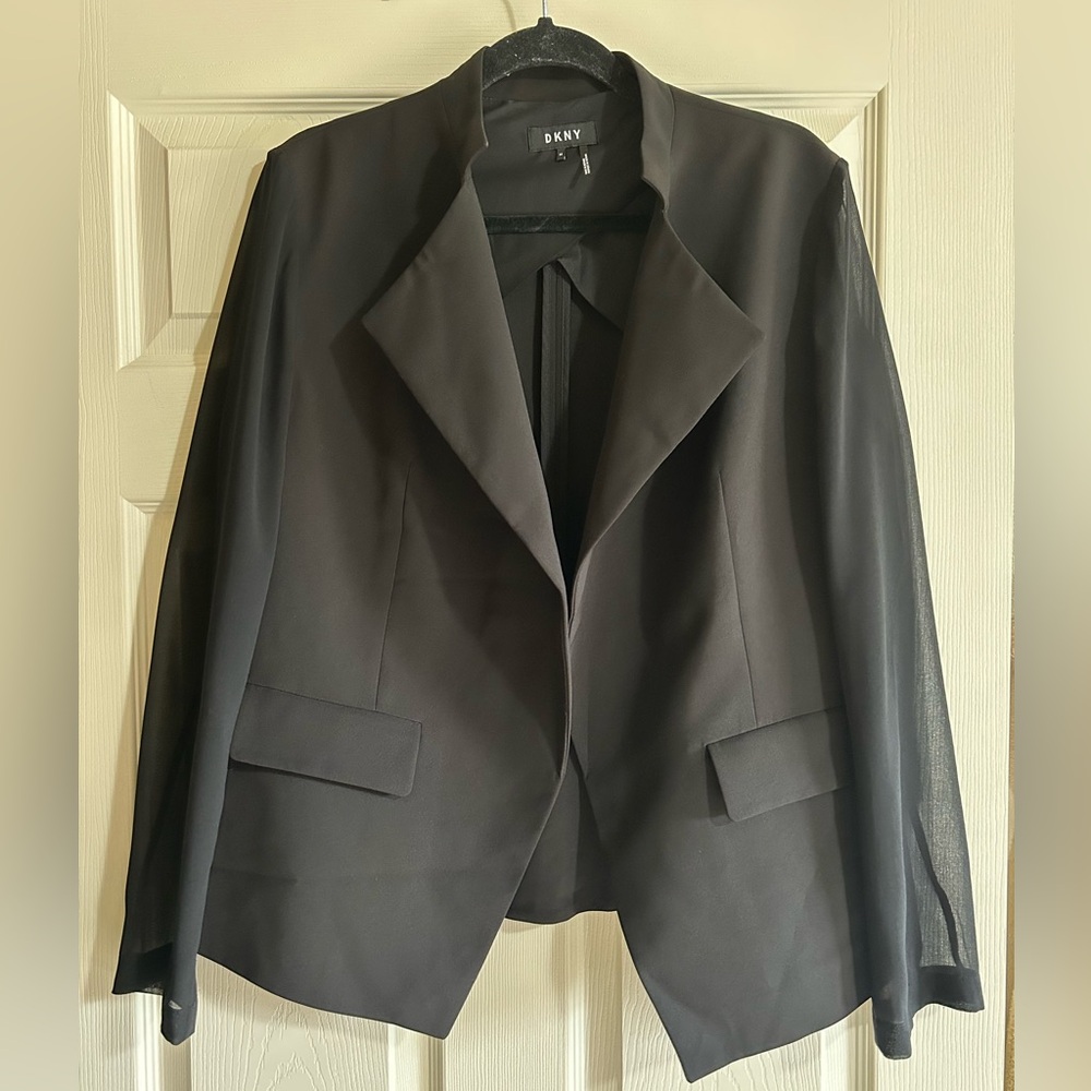 DKNY Black Tailored Blazer Suit Jacket